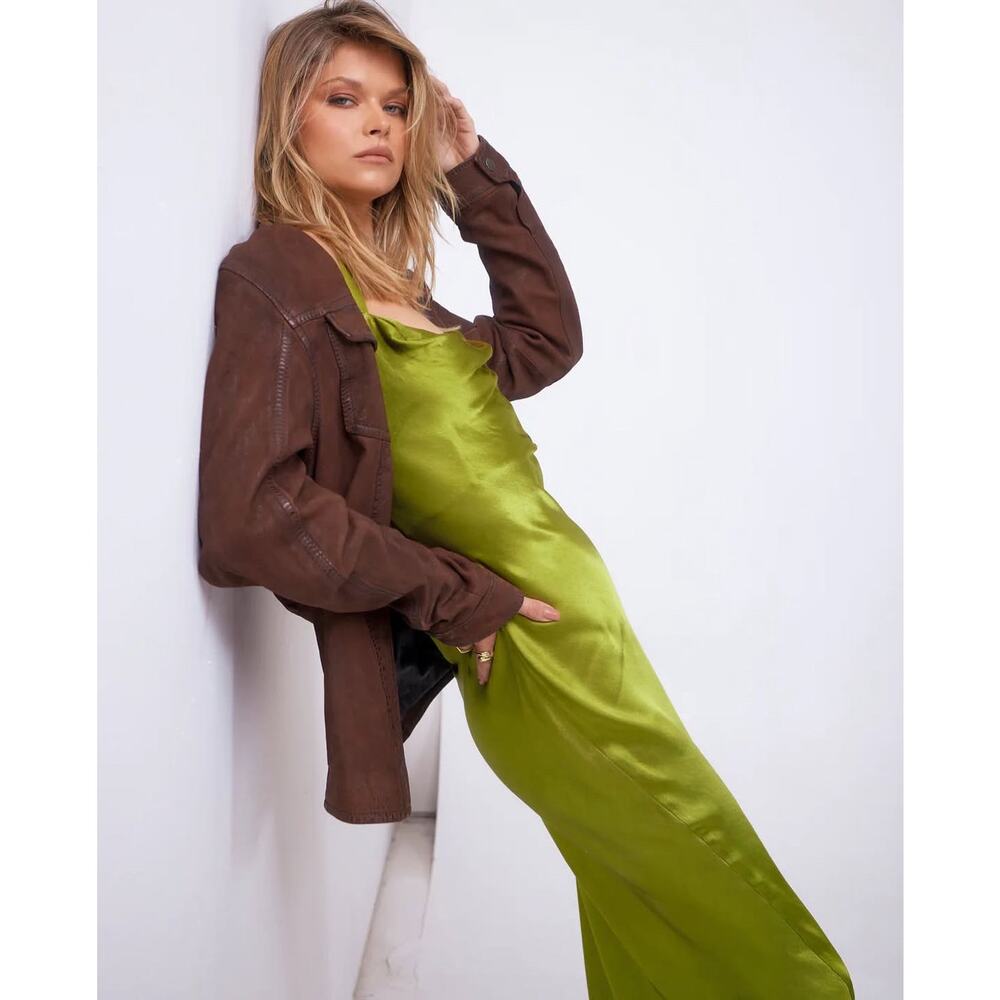 NEW Rays For Days Estie Midi Dress / Bay Leaf Green / Medium